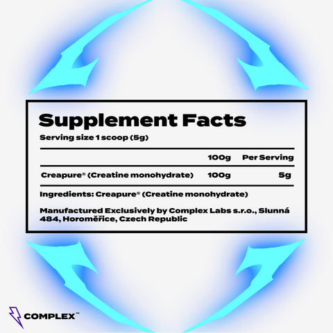 Complex™ Creapure® Creatine - supplement facts