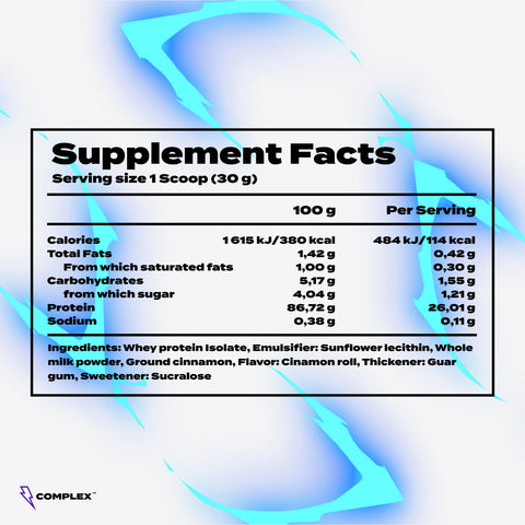 Complex™ CFM Whey Protein Isolate - 1kg